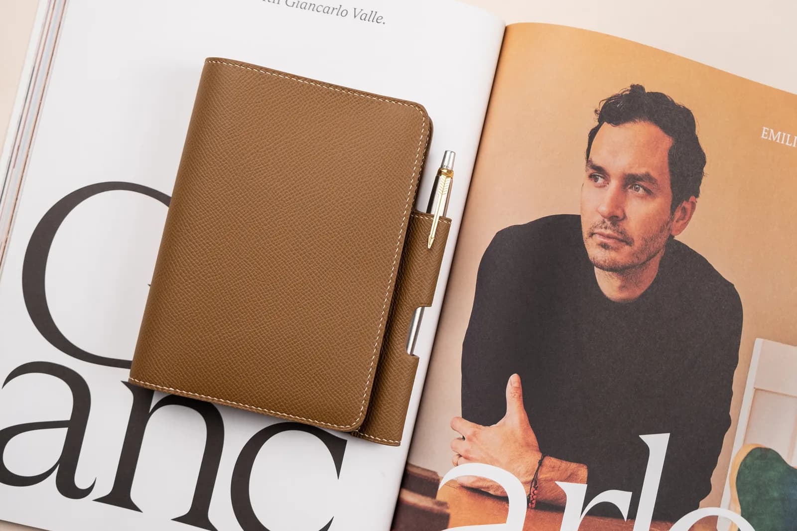 Passport Cover - Da Epsom - Brown - KOI Leather