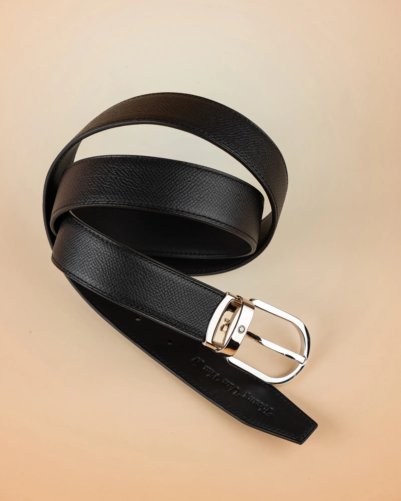 Thắt Lưng Montblance - Da Epsom - Black - KOI Leather