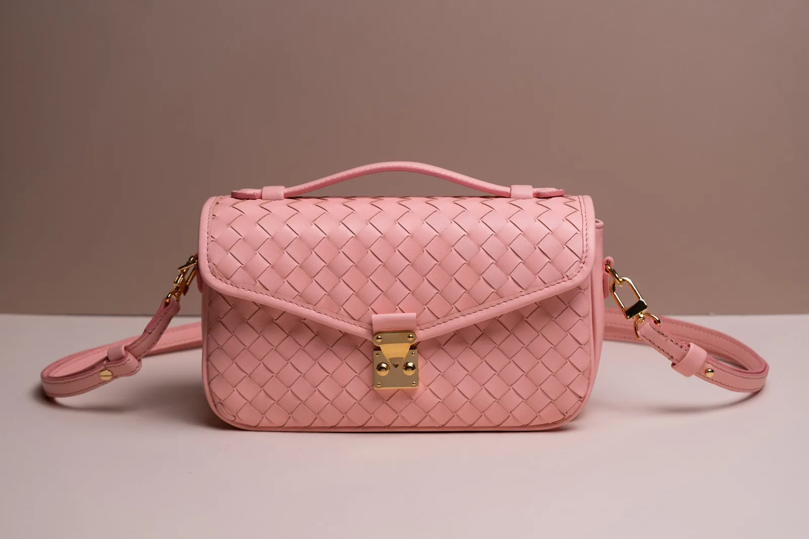 Túi Chub - Da Bò - Pink - KOI Leather