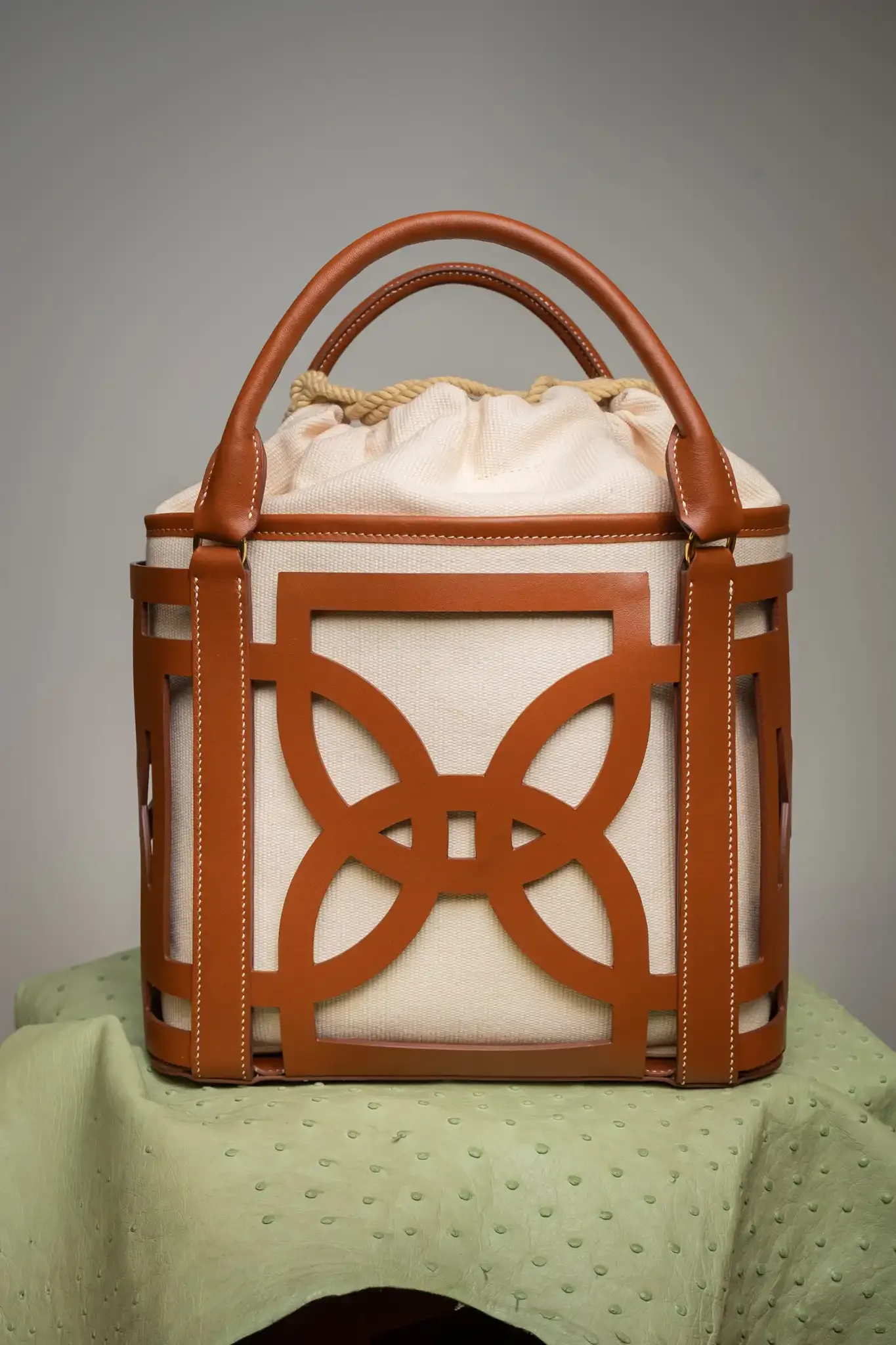 Dee25 Bag - Da Bò Thảo Mộc x Canvas - KOI Leather