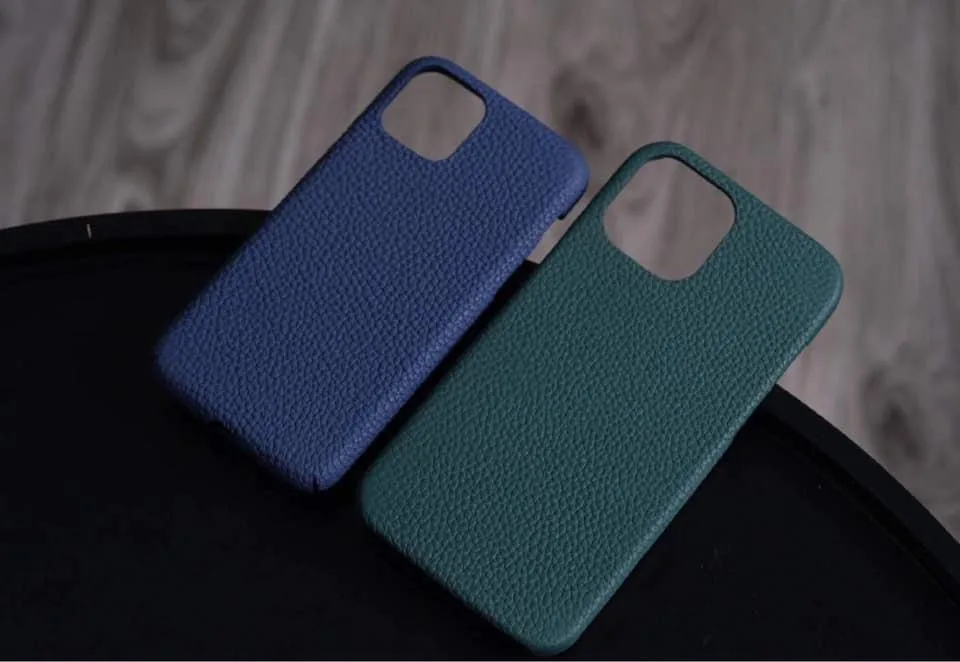 Phonecase Ốp Lưng - Da Togo - DarkBlue, DarkGreen - KOI Leather
