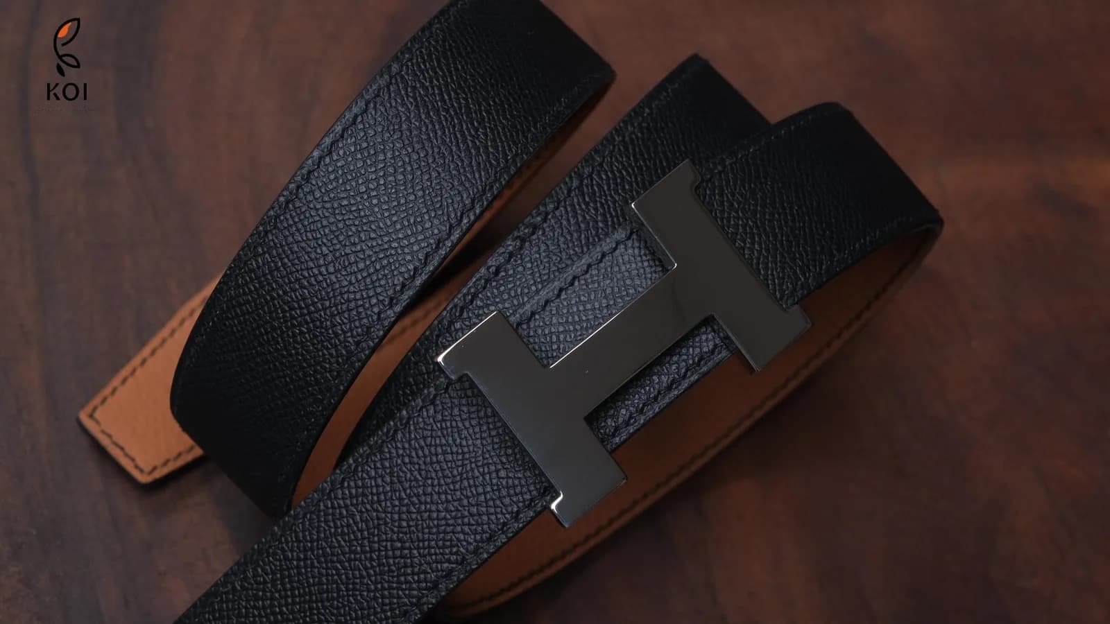 Thắt Lưng Da Nam - Da Epsom - Black - Hình 6