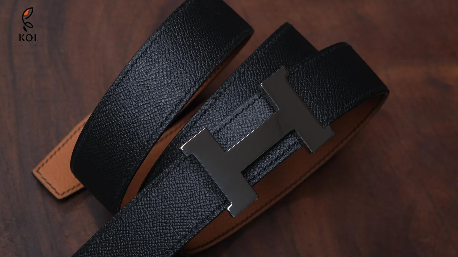 Thắt Lưng Da Nam - Da Epsom - Black - Hình 6