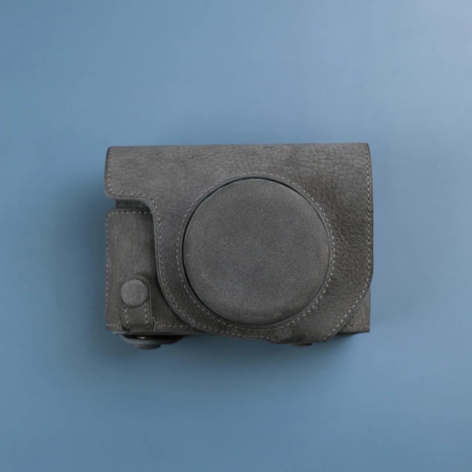 Case Máy Ảnh - Da Nubuck - SlateGray - KOI Leather