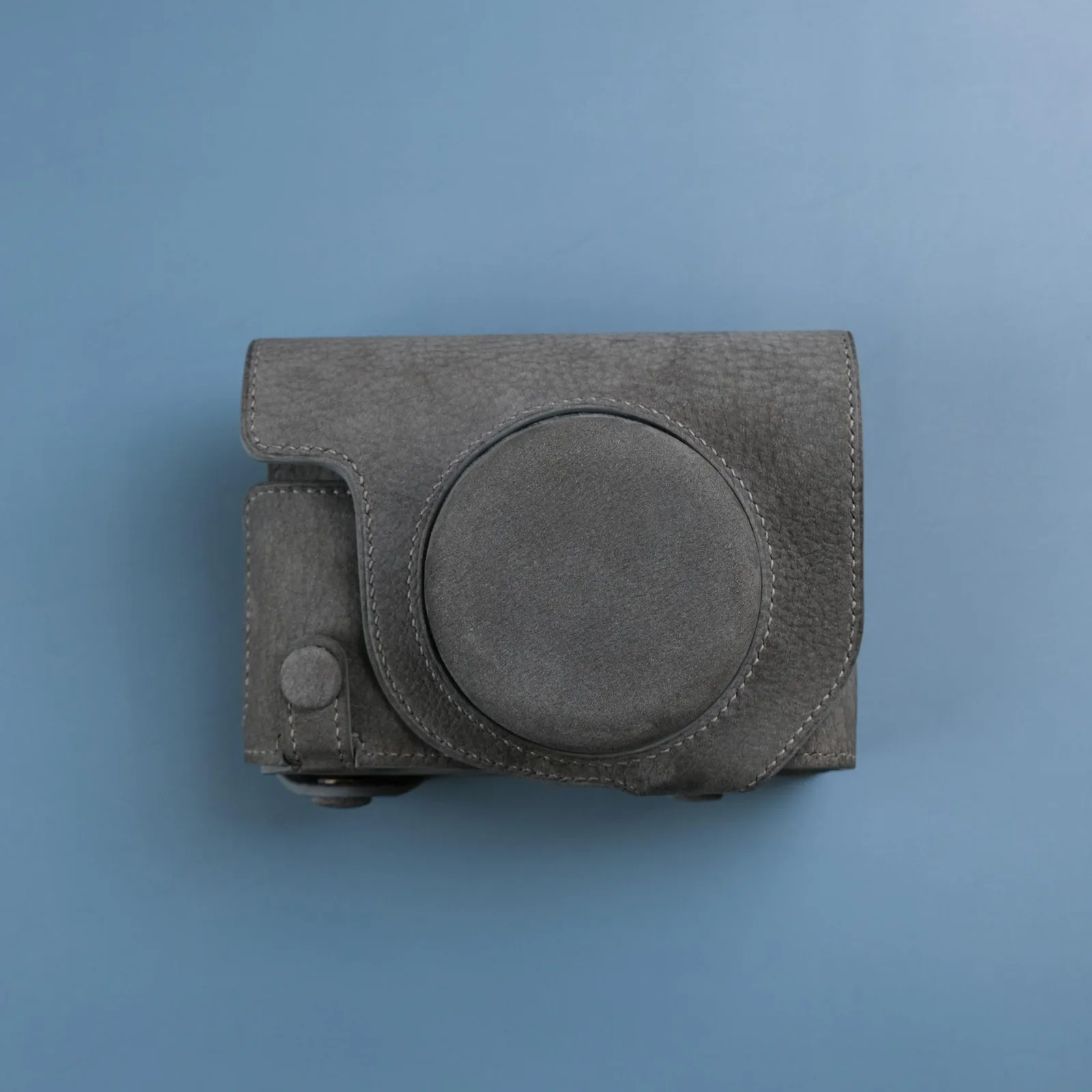 Case Máy Ảnh - Da Nubuck - SlateGray - KOI Leather