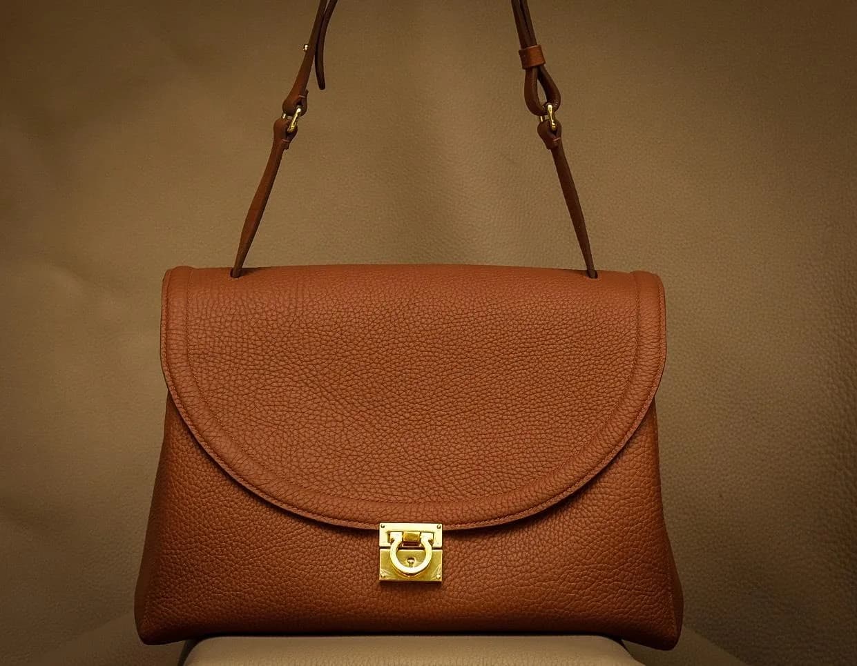 Handle Bag - Da Clemence - DarkGoldenrod - KOI Leather