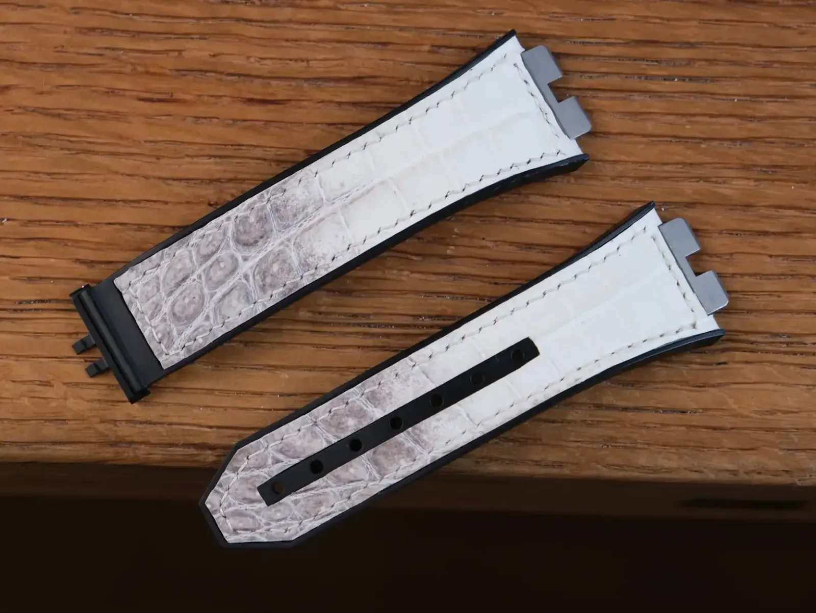 Hublot Straps - Da Alligator - White Ivory - KOI Leather