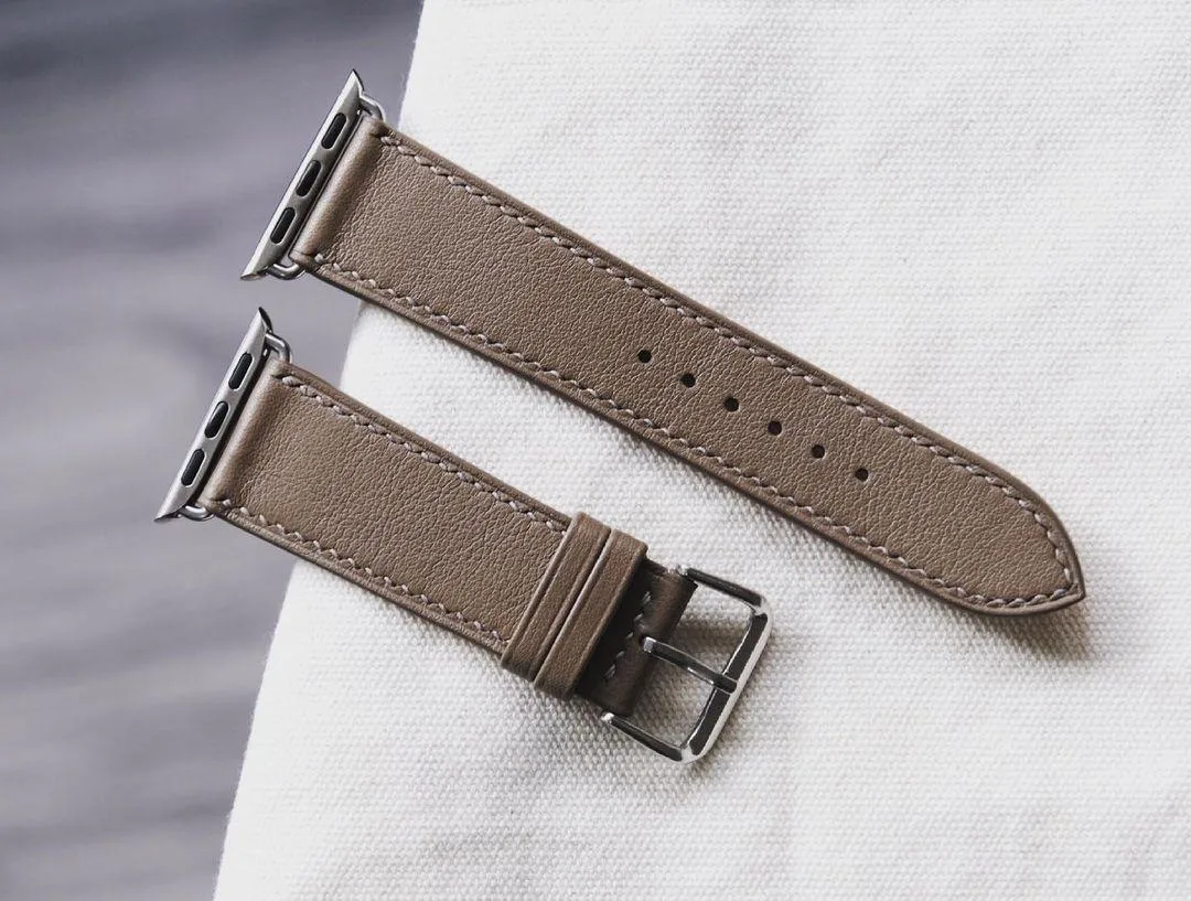 Dây Da Đồng Hồ - Da Dê Alran - SaddleBrown - Hình 2