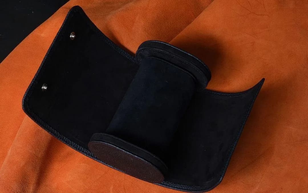 Travel Watch Case - Da Togo - Black - KOI Leather