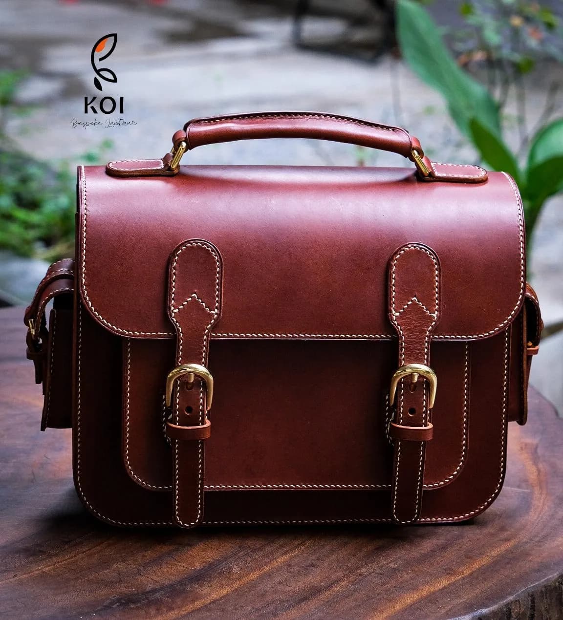 KARKAR Bag - Da Butero - Brown - KOI Leather