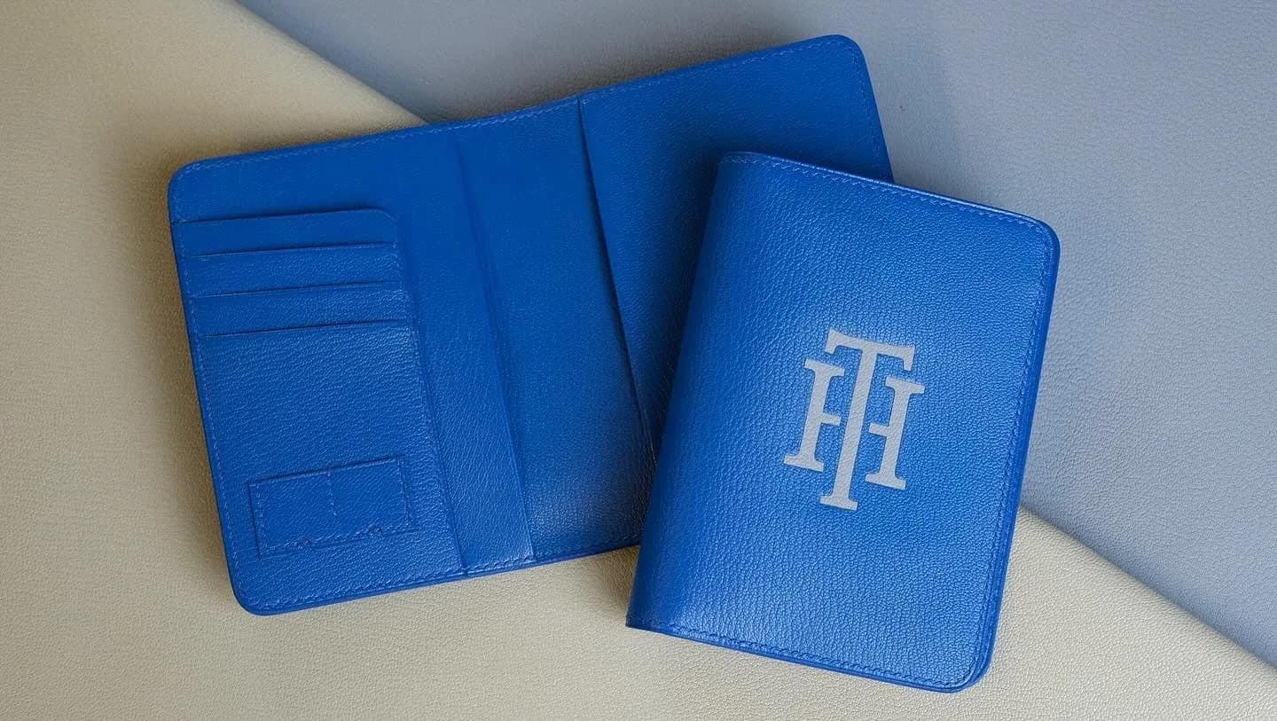 Passport Cover - Da Dê Alran - Blue - KOI Leather