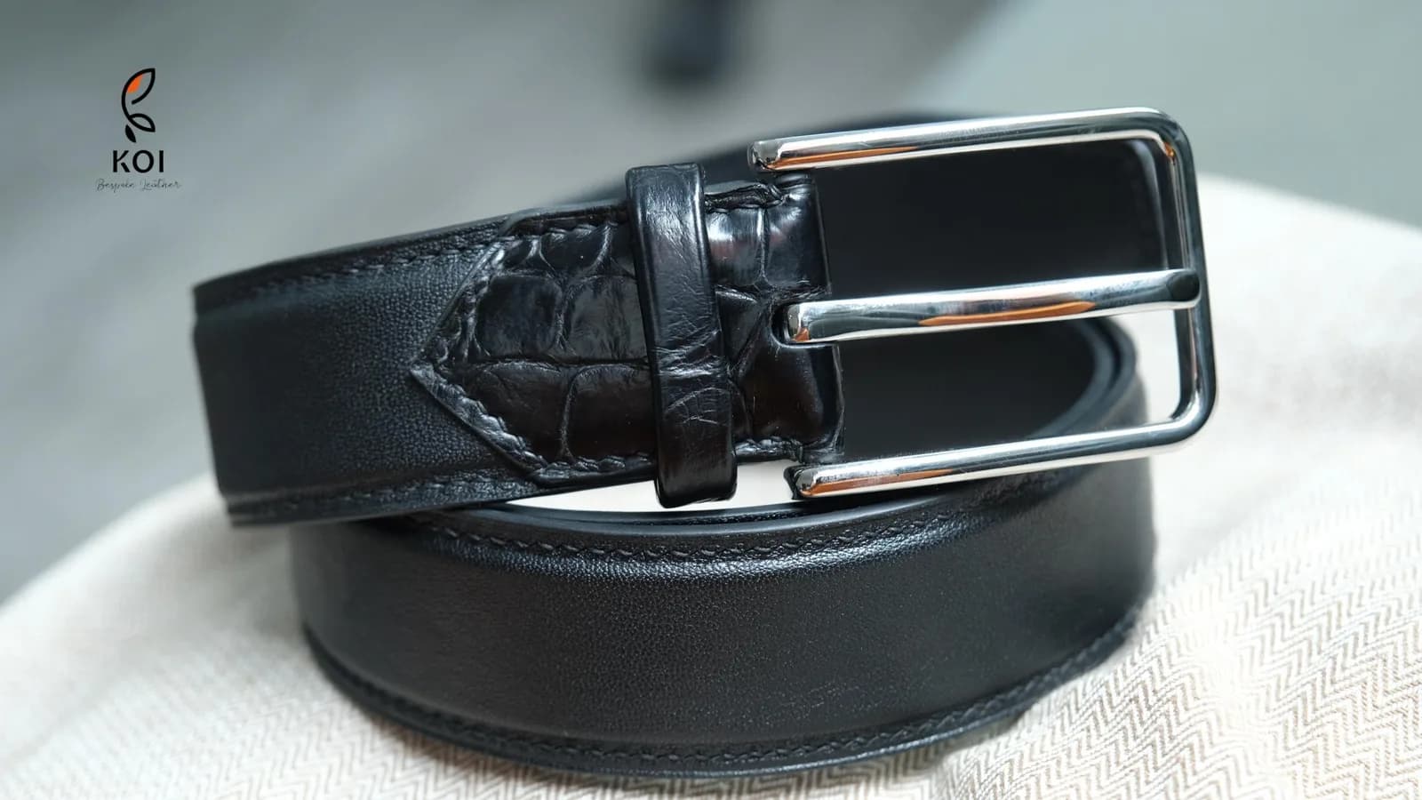 Thắt Lưng Da Nam - Da Swift - Black - Hình 2
