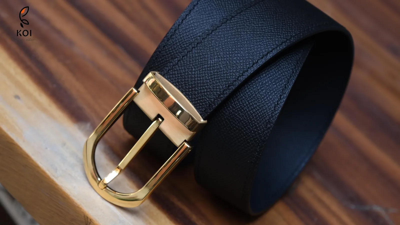 Thắt Lưng Da Nam - Da Epsom - Black - Hình 3