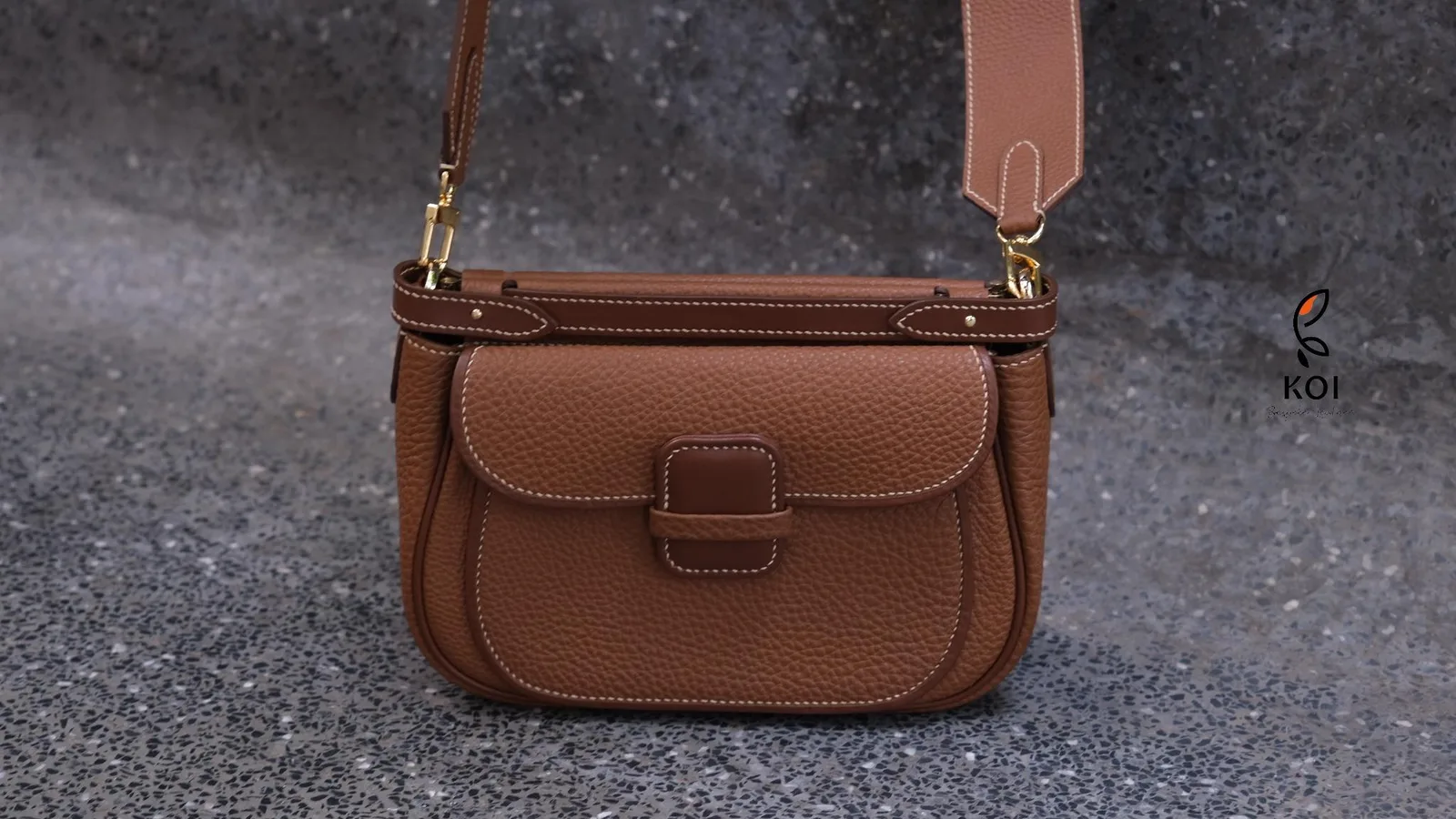 Mettique Bag - Da Togo - Brown - Hình 8