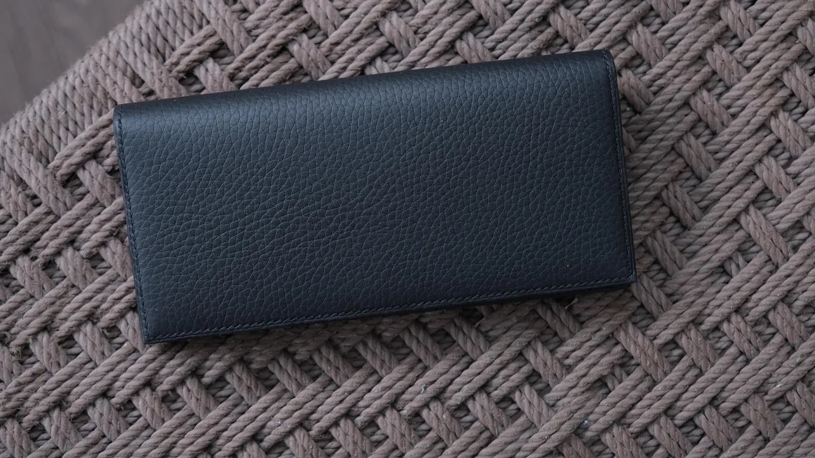 Ví Da Nam - Da Bê Togo - DarkBlue - KOI Leather