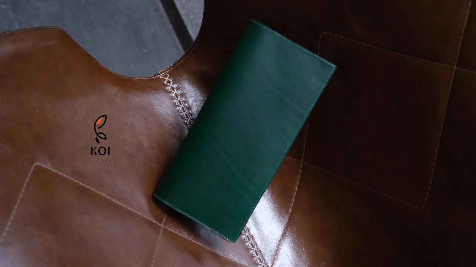Ví Nữ Long Wallet - Da Buttero - Teal - Hình 3