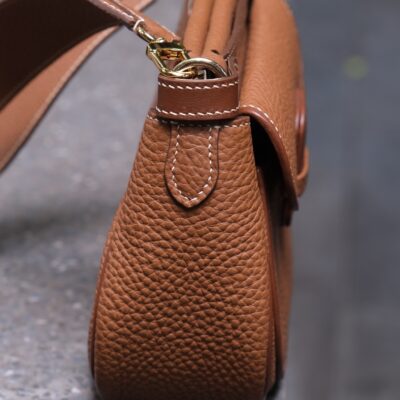 Túi Nữ Da Cao Cấp Togo Calfskin Pháp Nâu