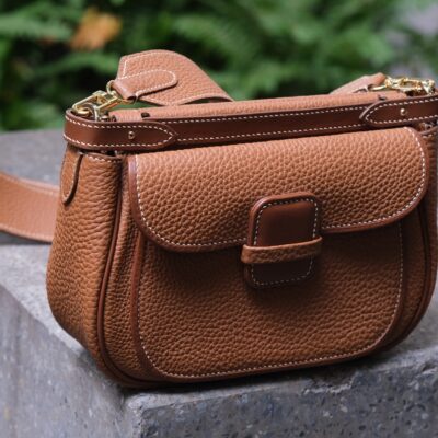 Túi Nữ Da Cao Cấp Togo Calfskin Pháp Nâu