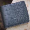 Ví Da Nam - Da Alligator - Black x Red - KOI Leather