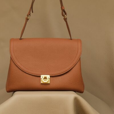 Túi Nữ Da Da Clemence 17cm X 20cm X 10cm Nâu