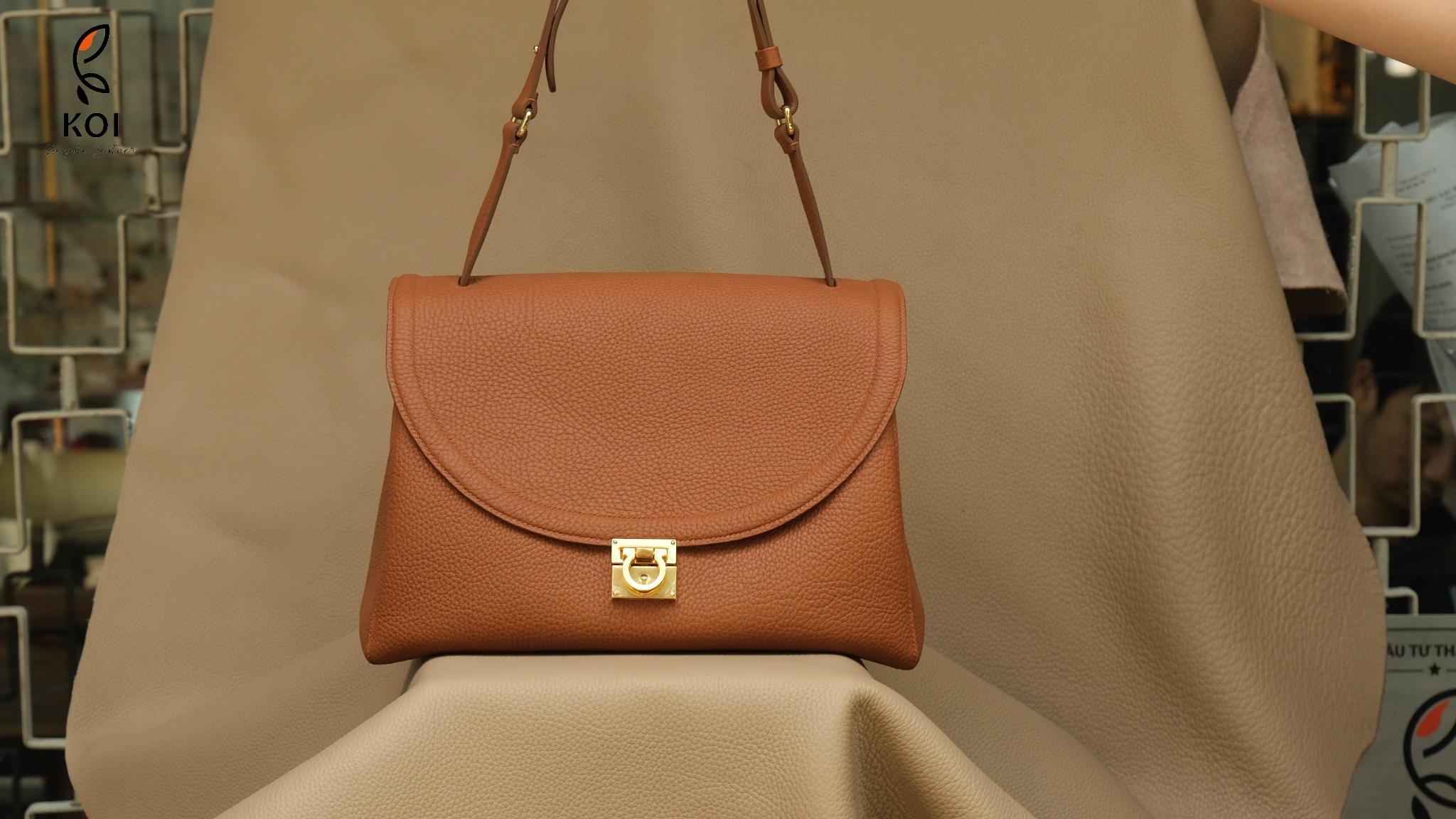 Túi Nữ Da Da Clemence 17cm X 20cm X 10cm Nâu