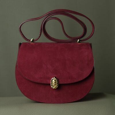 Túi Nữ Da Da Nubuck 17cm X 20cm X 10cm Cam