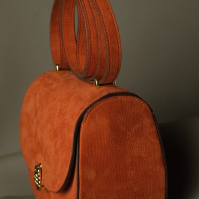 Túi Nữ Da Da Nubuck 17cm X 20cm X 10cm Cam