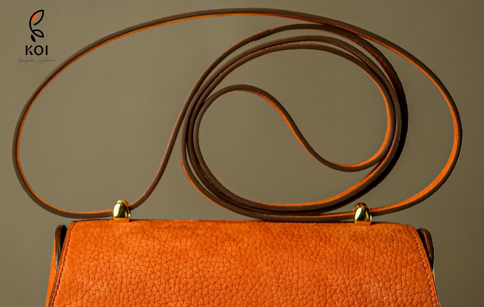 Túi Nữ Da Da Nubuck 17cm X 20cm X 10cm Cam