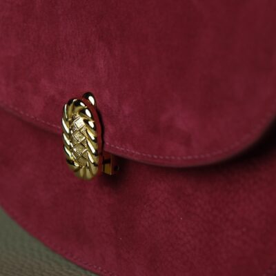 Túi Nữ Da Da Nubuck 17cm X 20cm X 10cm Cam