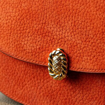 Túi Nữ Da Da Nubuck 17cm X 20cm X 10cm Cam