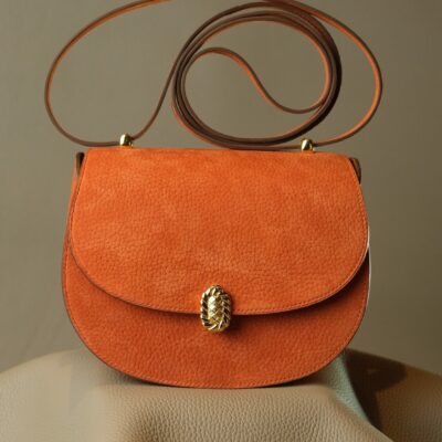 Túi Nữ Da Da Nubuck 17cm X 20cm X 10cm Cam