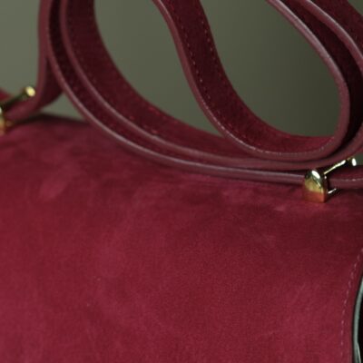 Túi Nữ Da Da Nubuck 17cm X 20cm X 10cm Cam