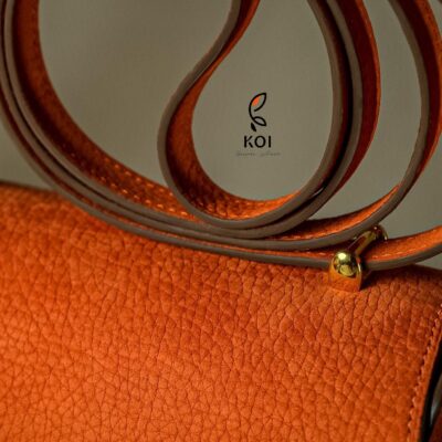 Túi Nữ Da Da Nubuck 17cm X 20cm X 10cm Cam