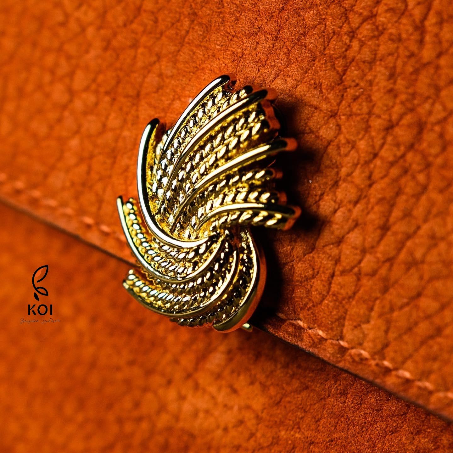 Túi Nữ Da Da Nubuck 17cm X 20cm X 10cm Cam