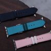Dây Da Đồng Hồ - Da Togo - Black, Pink, Blue - KOI Leather