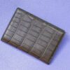 Card Holder Ví Đựng Thẻ - Da Alligator - Olive - Hình 3