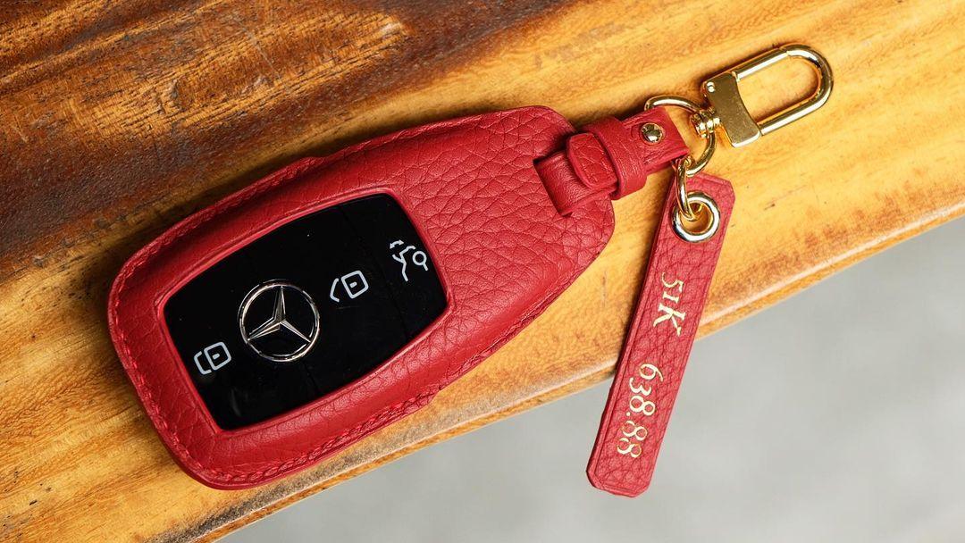 Key Cover Bao Da Bọc Chìa Khoá Da Togo Black