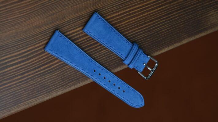 Dây Da Đồng Hồ Nubuck Medium Grey