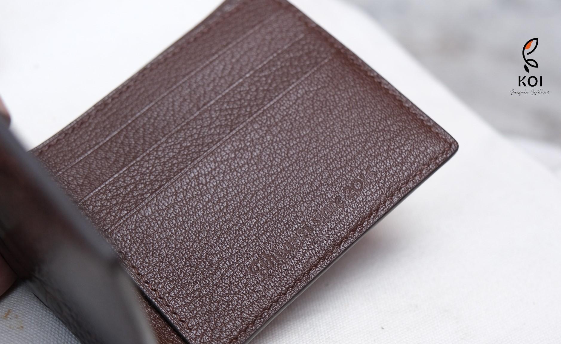 Ví Da Nam Ostrich Leg Wallet