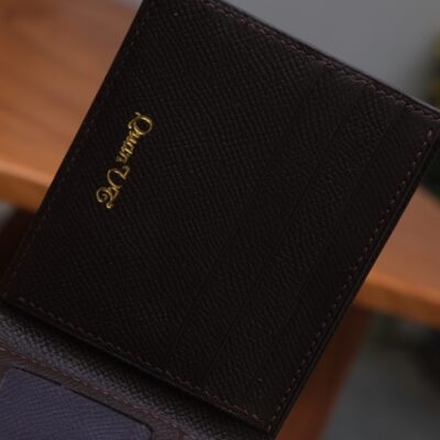 Ví Da Nam Da Epsom Nâu Đỏ