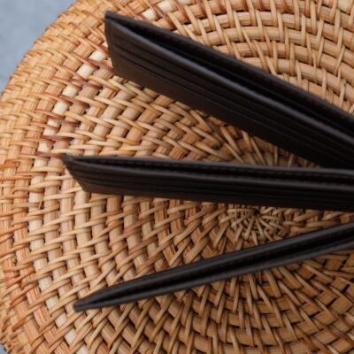 Ví Da Nam Da Epsom Nâu Đỏ