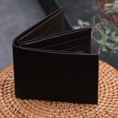 Ví Da Nam Da Epsom Nâu Đỏ