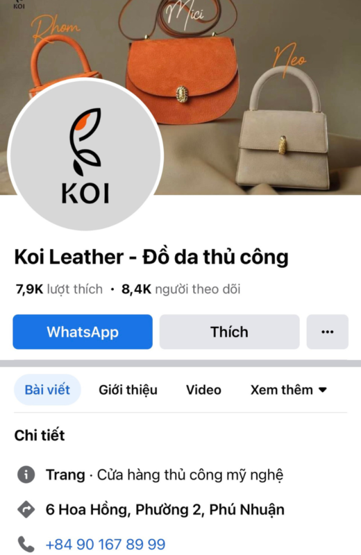 KOI leather – đồ da thủ công cao cấp