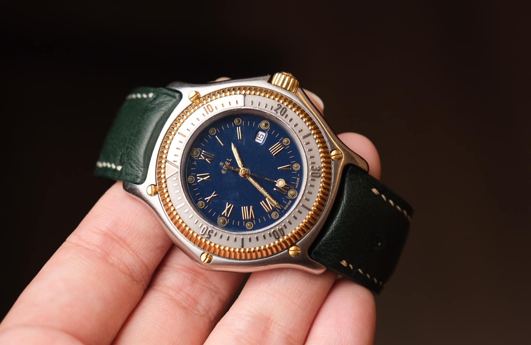 Dây Da Đồng Hồ - Da Ostrich - DarkGreen - Hình 3