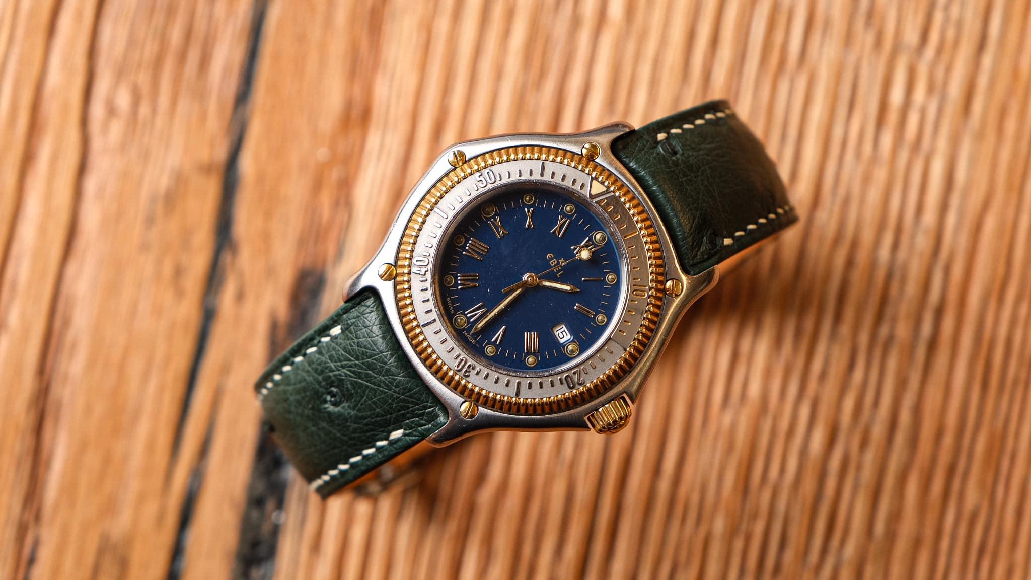 Dây Da Đồng Hồ - Da Ostrich - DarkGreen - KOI Leather