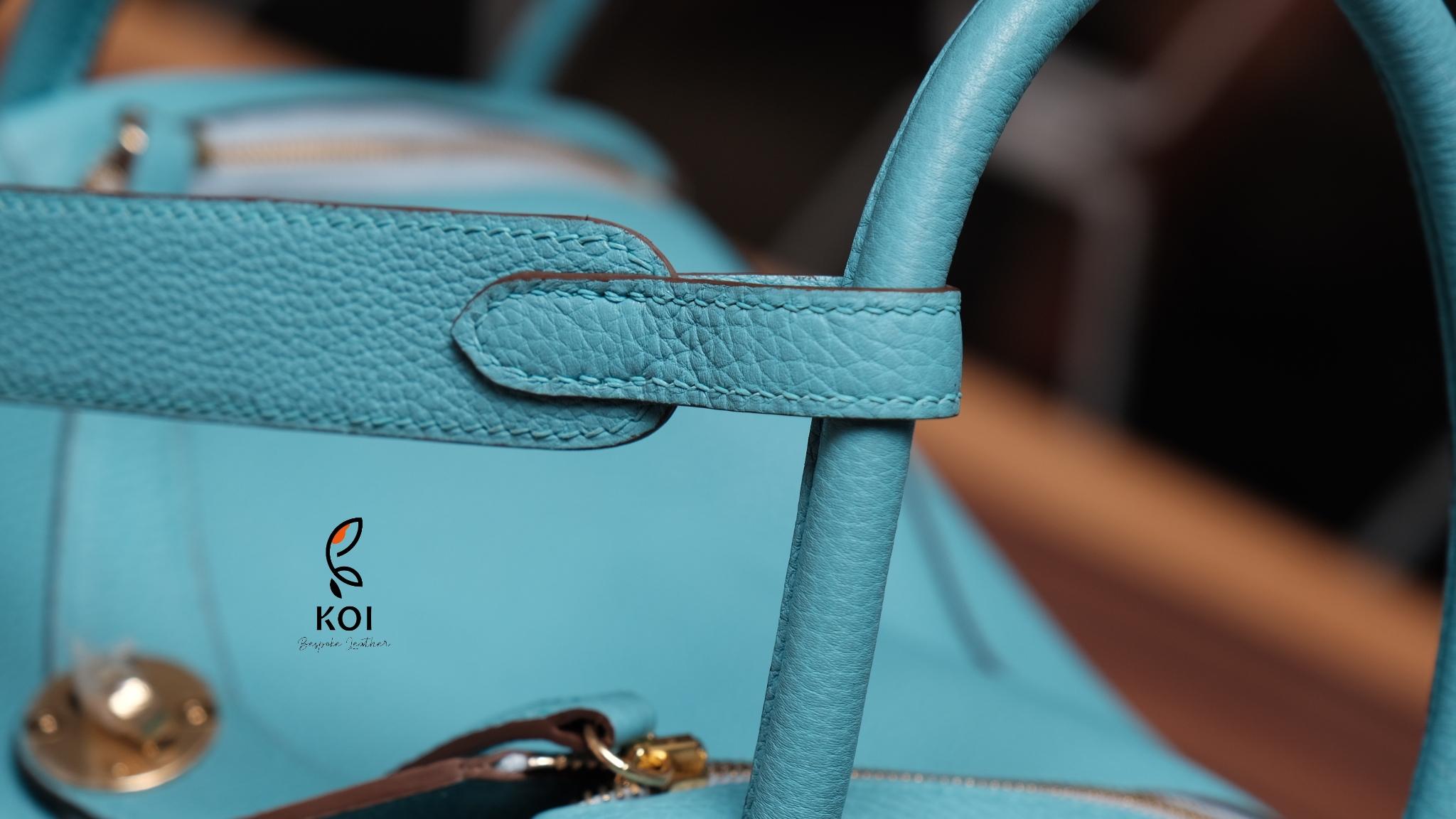 Túi Nữ Da Clement Cao Cấp Xanh Ngọc Trai