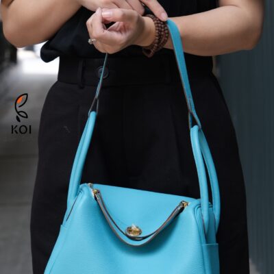 Túi Nữ Da Clement Cao Cấp Xanh Ngọc Trai