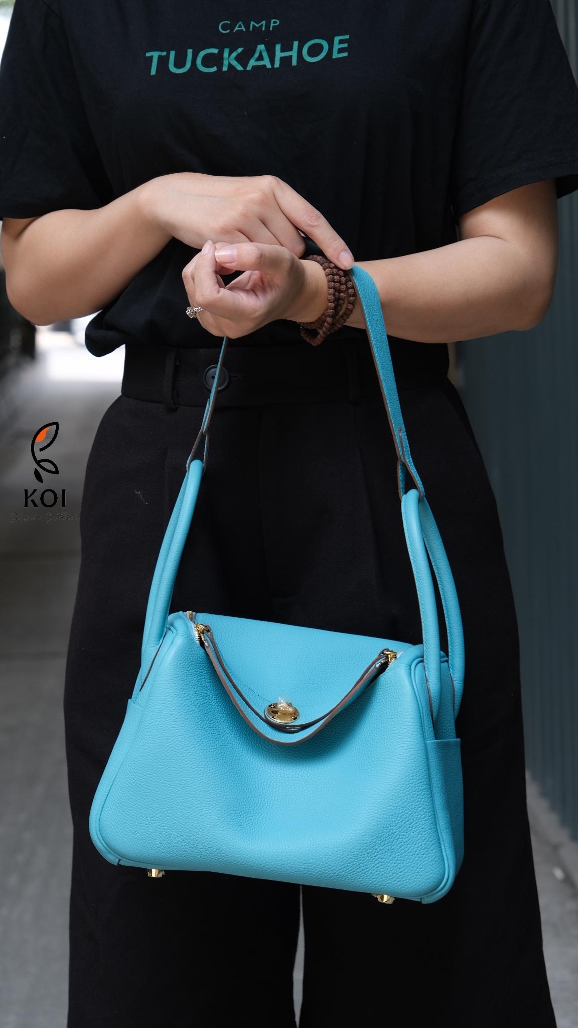 Túi Nữ Da Clement Cao Cấp Xanh Ngọc Trai