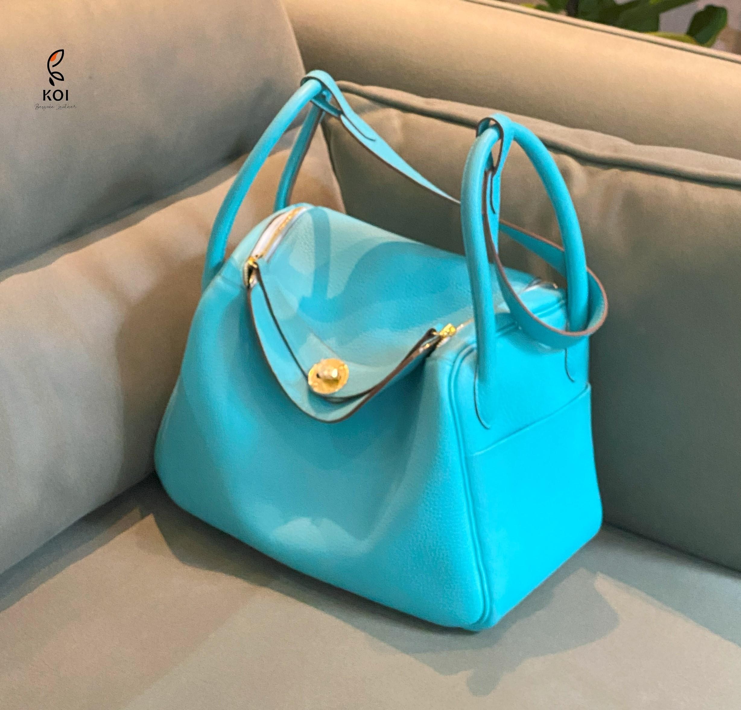 Túi Nữ Da Clement Cao Cấp Xanh Ngọc Trai