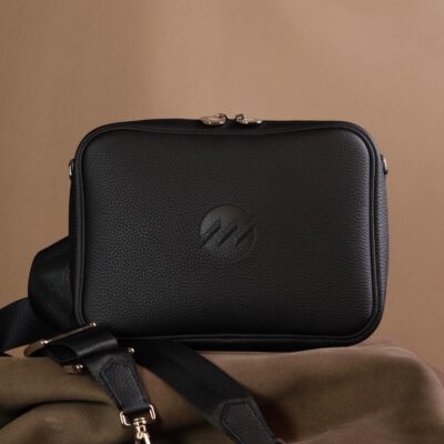 Túi Da Nam Calfskin 21 * 16 * 6cm Đen